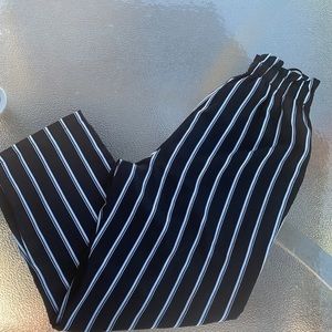 Black and white dress pants